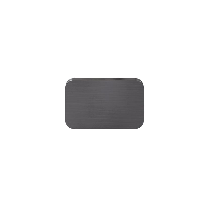 Uchwyt płaski GoodHome Atomia 3,7 cm szary 2 szt