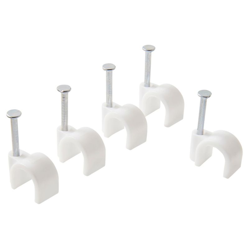 Uchwyty kablowe okrągłe Diall 6-12 mm białe 250 szt