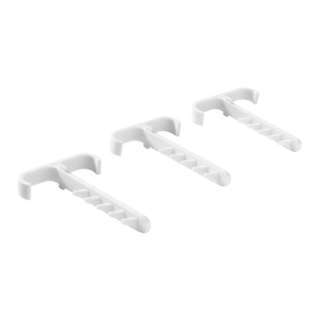 Uchwyty kablowe podwójne 2 x 6 x 12 mm szare 100 szt