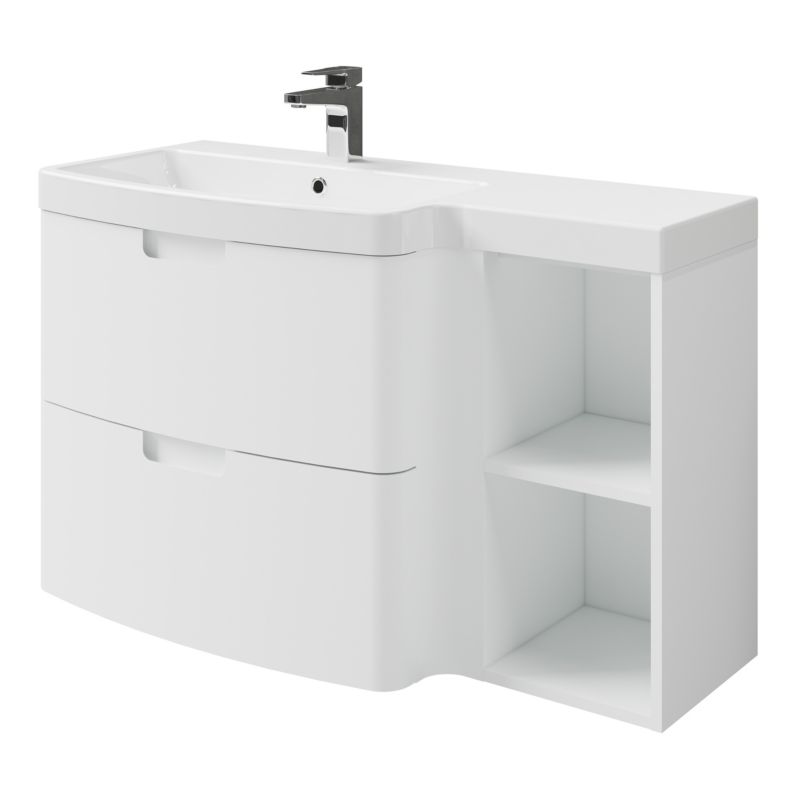 Umywalka meblowa GoodHome Himalia 105 x 45 cm prawostronna
