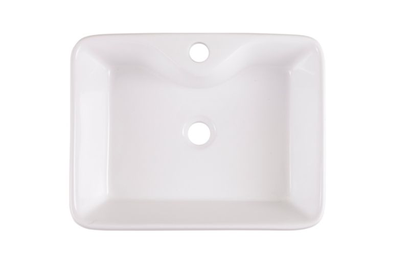 Umywalka nablatowa ceramiczna GoodHome Morfa 48 x 37 cm biała