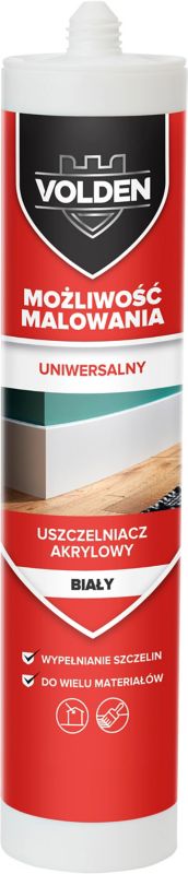 Uszczelniacz akrylowy Volden uniwersalny 280 ml biały
