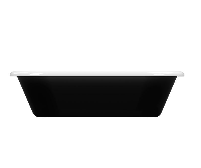 Wanna akrylowa wolnostojąca GoodHome Emba 170 x 80 cm czarna / biała