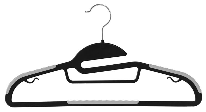 Wieszak Flexi czarno-szary 10 szt