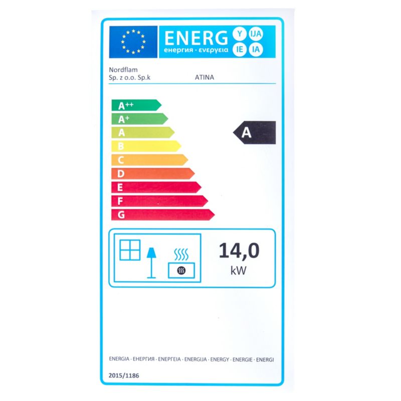 Wkład kominkowy NORDflam Atina Eko 14 kW