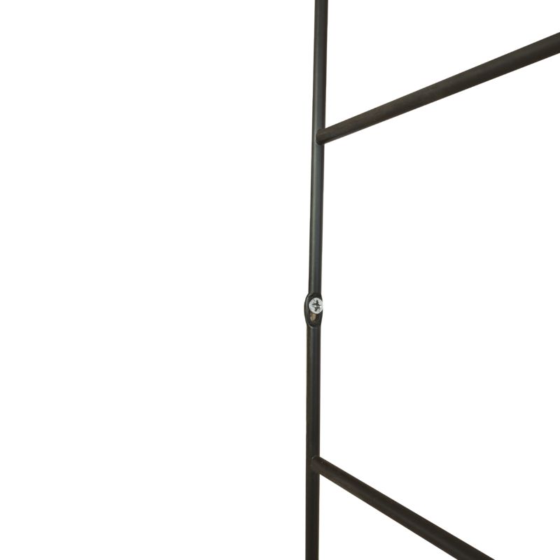 Wspornik GoodHome Rigga M6 202 x 1289 mm czarny