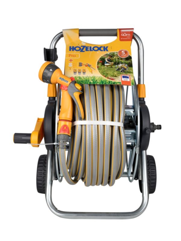 Wózek metalowy Hozelock 40 m fi 12,5 mm pistolet i złączki