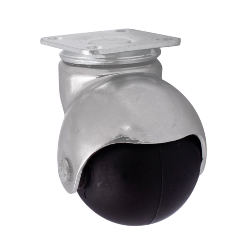 Zestaw meblowy fi 41 mm 30 kg płyta obrotowa z kołem czarny
