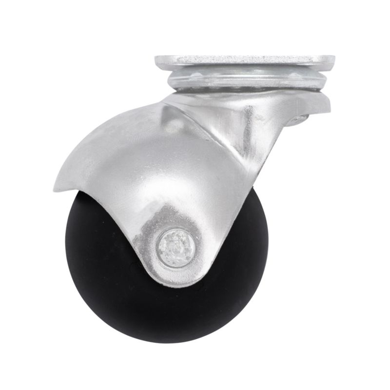 Zestaw meblowy fi 41 mm 30 kg płyta obrotowa z kołem czarny