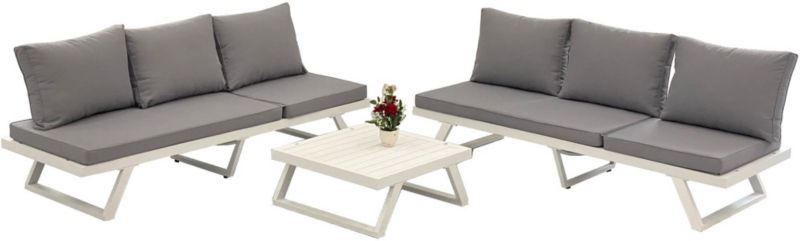 Zestaw modułowych mebli tarasowych aluminiowy