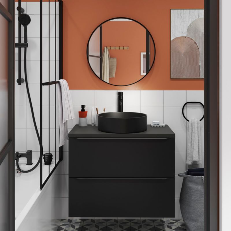Zestaw prysznicowy GoodHome Cavally 3-funkcyjny czarny