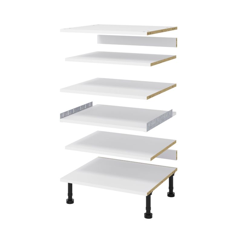 Zestaw półek do słupka AGD GoodHome 60 cm