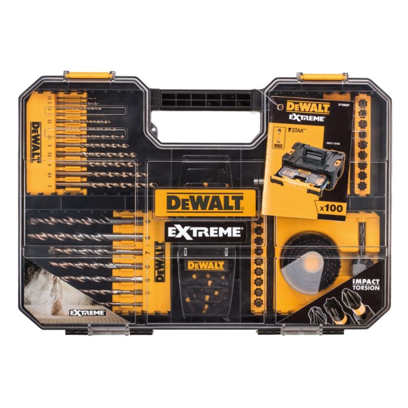 Zestaw wierteł DeWalt Extreme 100 szt