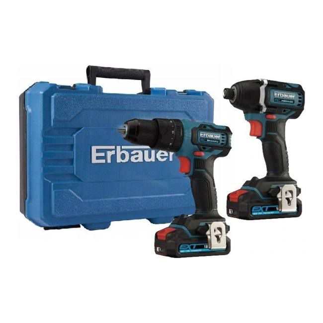 Zestaw wkrętarka + zakrętarka Erbauer 18 V