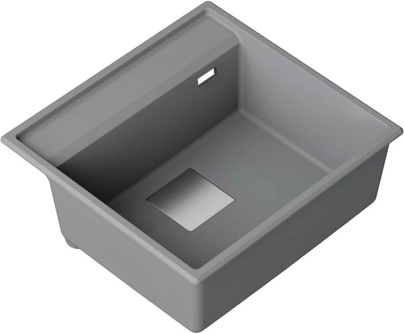 Zlewozmywak granitowy Qube 1-komorowy bez odpływu titan