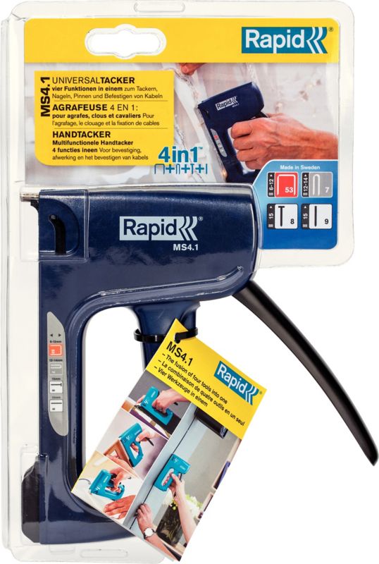 Zszywacz ręczny Rapid Tacker ABS MS 4 w 1