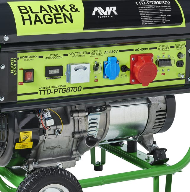 Agregat prądotwórczy PTG8700 400/230V 7.2kW HAGEN