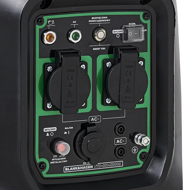 Agregat prądotwórczy inwerterowy 1.8 kW / 230 V TTD-BH-X2000 BLANK&HAGEN