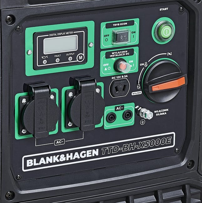 Agregat prądotwórczy inwerterowy 3.5 kW / 230 V TTD-BH-X5000E BLANK&HAGEN
