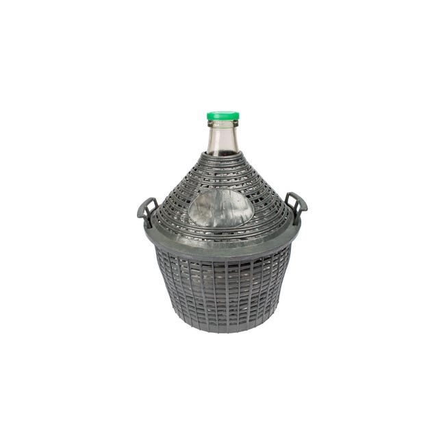 Balon gąsior do wina 10l w koszu plastikowym 55/33 mm Browin