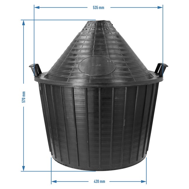 Balon gąsior do wina 54 l w koszu plastikowym Browin