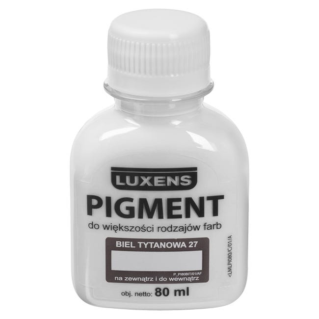 Barwnik w płynie Pigment Luxens 80 ml Biel tytanowa nr 27 80 ml