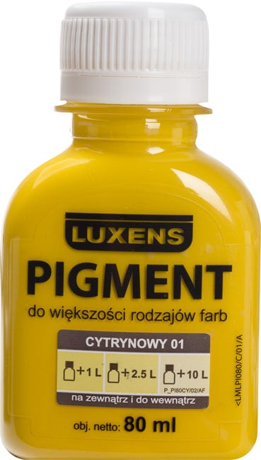 Barwnik w płynie Pigment Luxens 80 ml Cytrynowy nr 01 80 ml