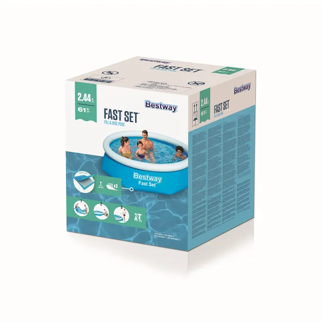 Basen rozporowy Bestway 244x61 cm Fast Set 56998
