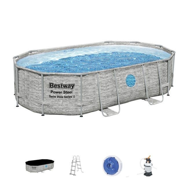 Basen stelażowy Bestway 56946 488x305x107 cm