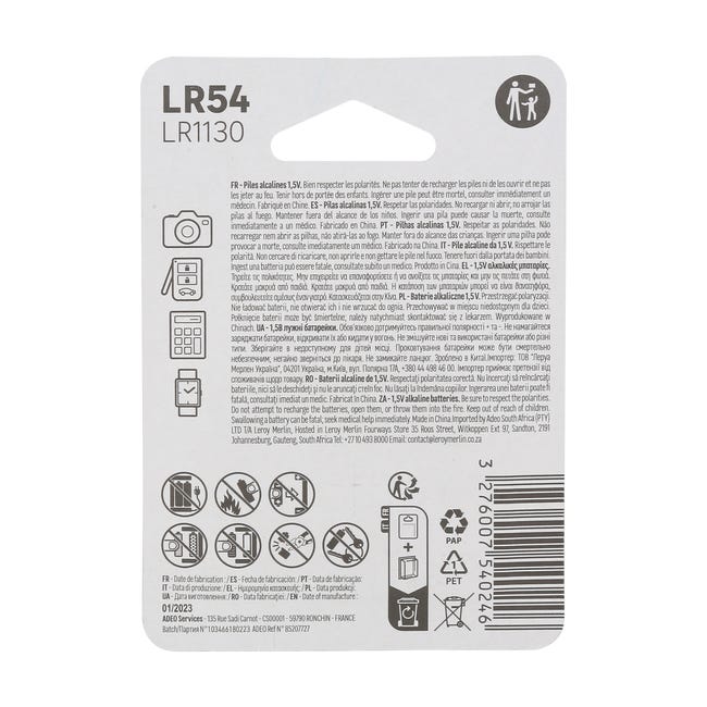 Bateria alkaliczna LR54/LR1130 1 SZT. LEXMAN
