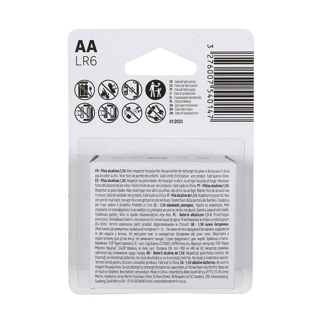 Bateria alkaliczna LR6/AA 8 SZT. LEXMAN