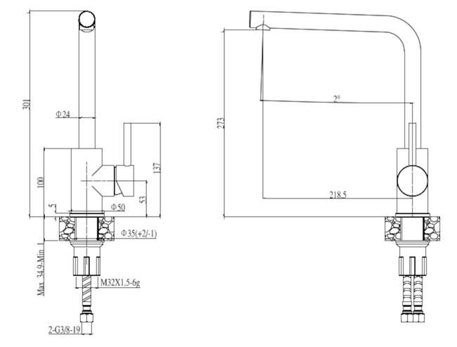 Bateria kuchenna Martina Axis