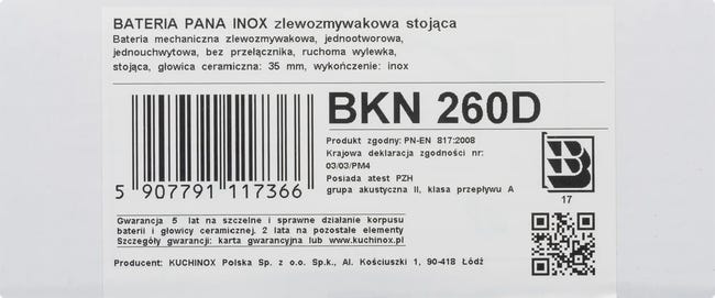 Bateria kuchenna Pana Kuchinox