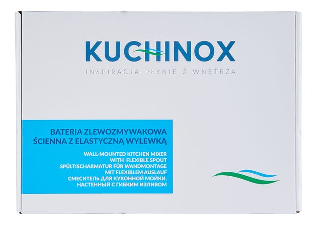 Bateria kuchenna ścienna z elastyczną wylewką Elza Kuchinox