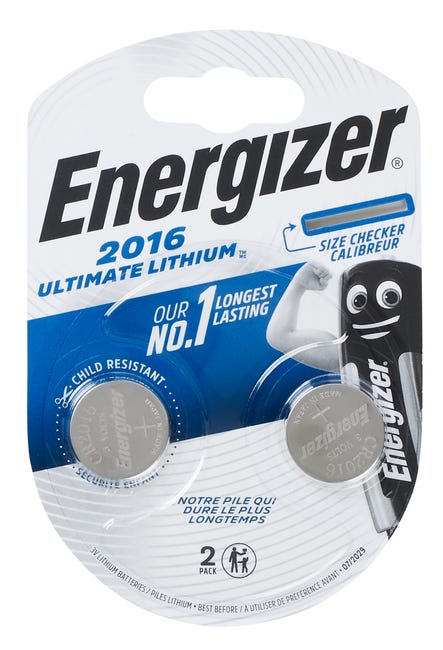 Bateria litowa CR2016 ULTIMATE LITH 2 szt. ENERGIZER