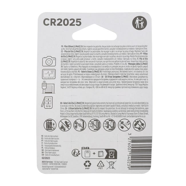 Bateria litowa CR2025 4 SZT. LEXMAN