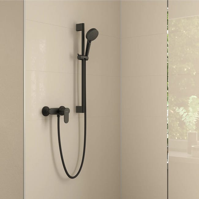 Bateria prysznicowa czarna Blend Hansgrohe