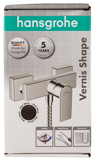 Bateria prysznicowa czarna Shape Hansgrohe