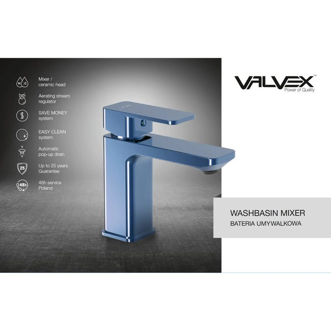 Bateria umywalkowa Remo Eco Blue Valvex