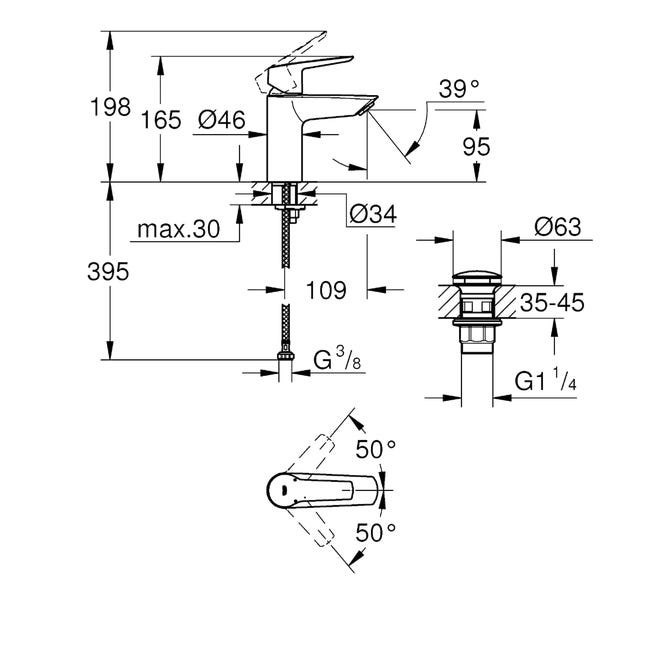 Bateria umywalkowa Start QuickFix Grohe