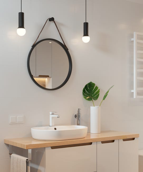 Bateria umywalkowa biała Saxon Omnires