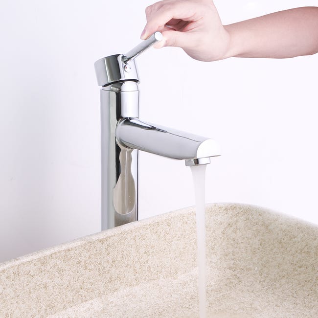 Bateria umywalkowa chrom wysoka Hilio Sensea