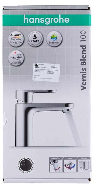 Bateria umywalkowa czarna Blend Hansgrohe