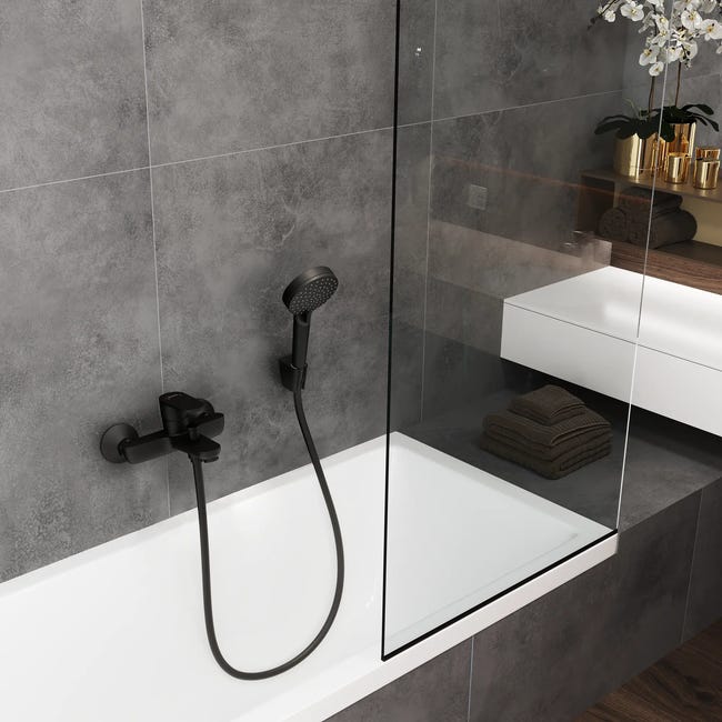 Bateria wannowa czarna Blend Hansgrohe