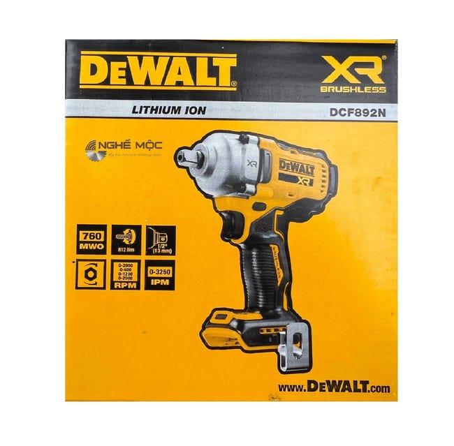 Bezprzewodowy wkrętak udarowy DCF892N-XJ 18 V 0 Ah Litowo-jonowa DEWALT