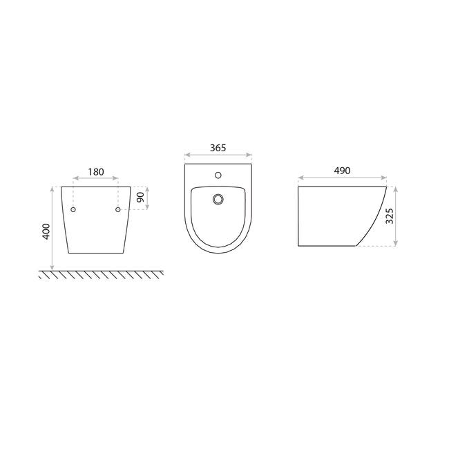Bidet wiszący ALICE DOMINO