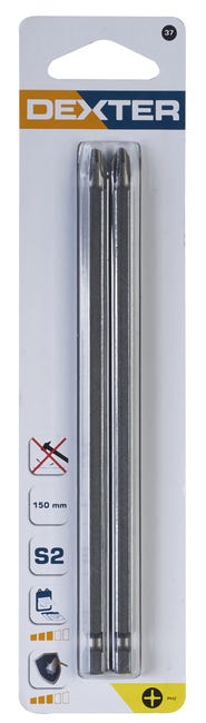 Bity do wkrętarki PH2 150 mm 2 szt. DEXTER