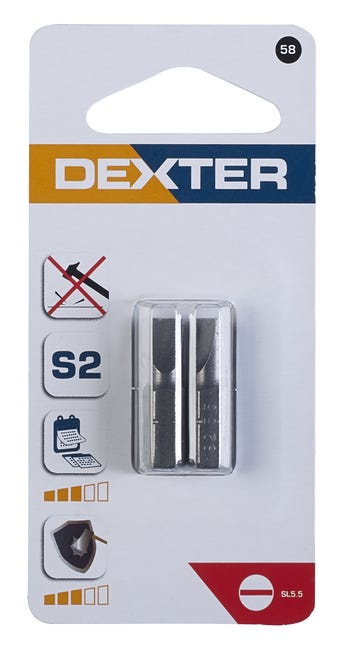 Bity do wkrętarki SL5.5 25 mm 2 szt. DEXTER