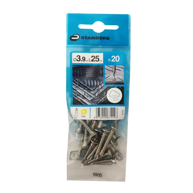 Blachowkręt 3.9 x 25 mm 20 szt. Standers