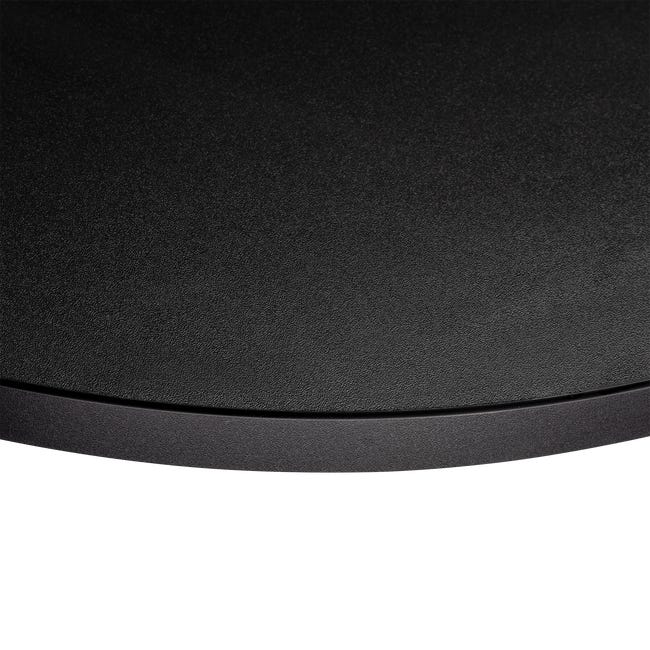 Blat do stolika laminowany okrągły czarny 68 cm Kolm